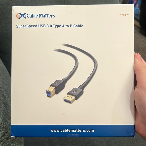 Cable matter super speed 3.0 type A to B cable - Picture 1 of 1